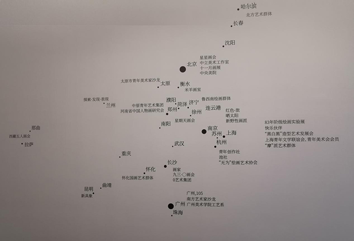巨浪与余音——张蔷与绘画群体情况表（1986年）