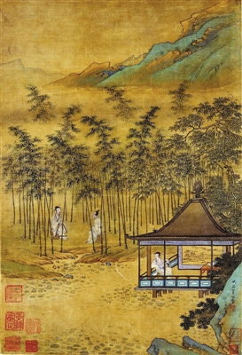 仇英《竹梧消夏图》里的夏日清凉